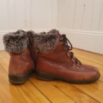 Thumbnail for Winter Boots Blondo Waterproof AquaProtect, Cognac Brown Leather, Size 8