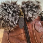 Thumbnail for Winter Boots Blondo Waterproof AquaProtect, Cognac Brown Leather, Size 8
