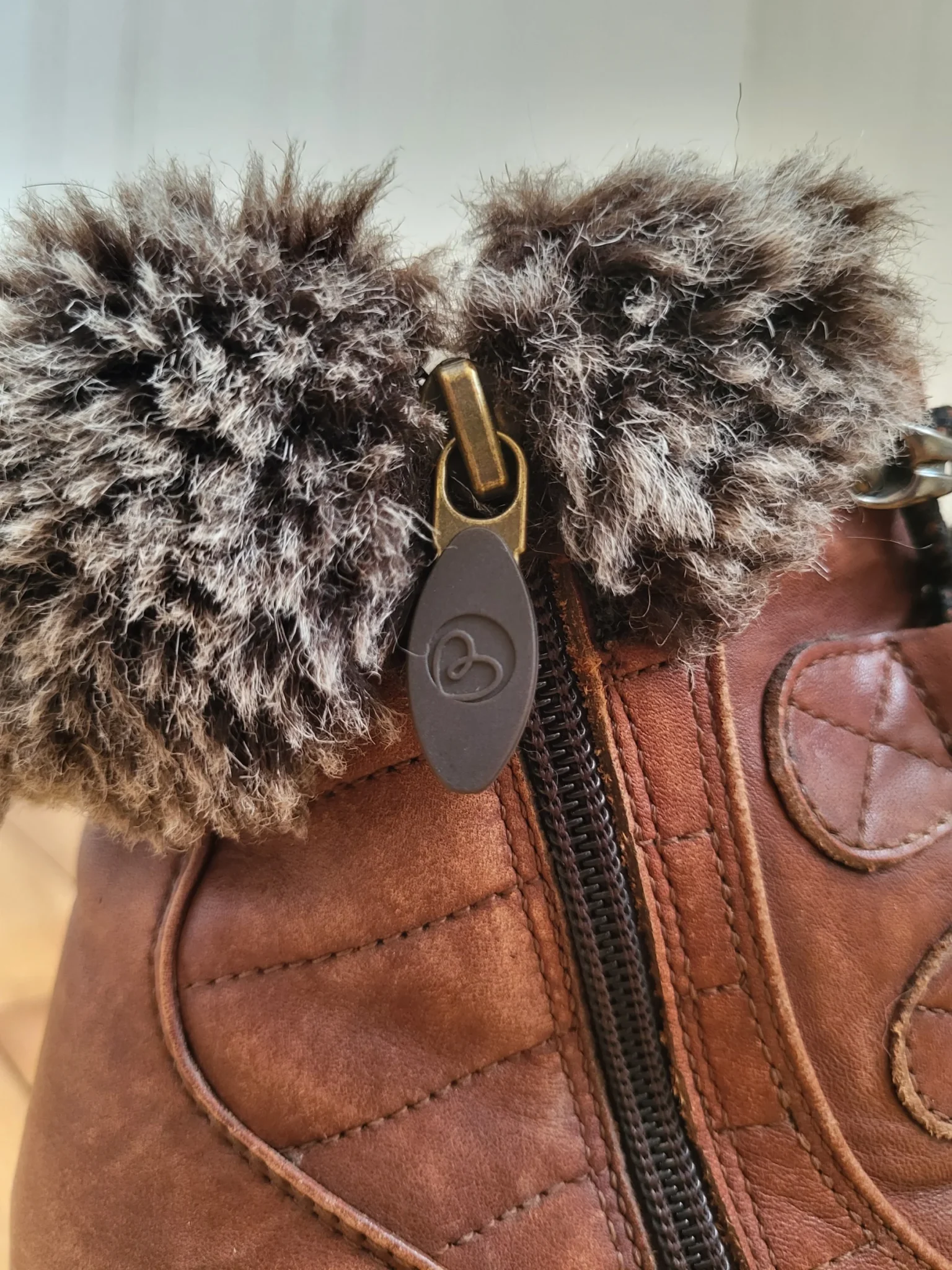 Image for Winter Boots Blondo Waterproof AquaProtect, Cognac Brown Leather, Size 8