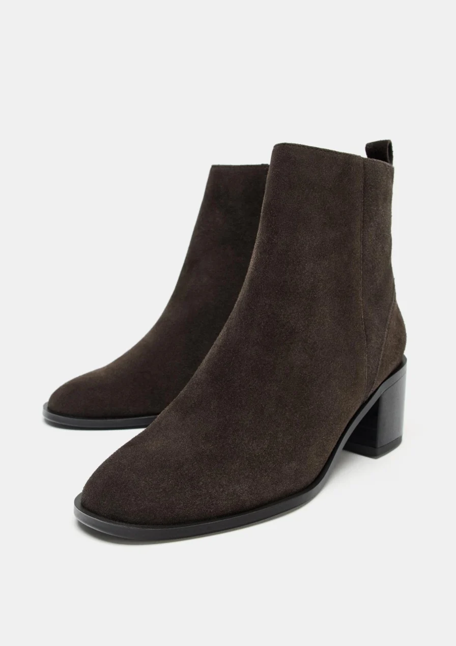 🌷Bottines en croûte de cuir - Zara Zara seconde main