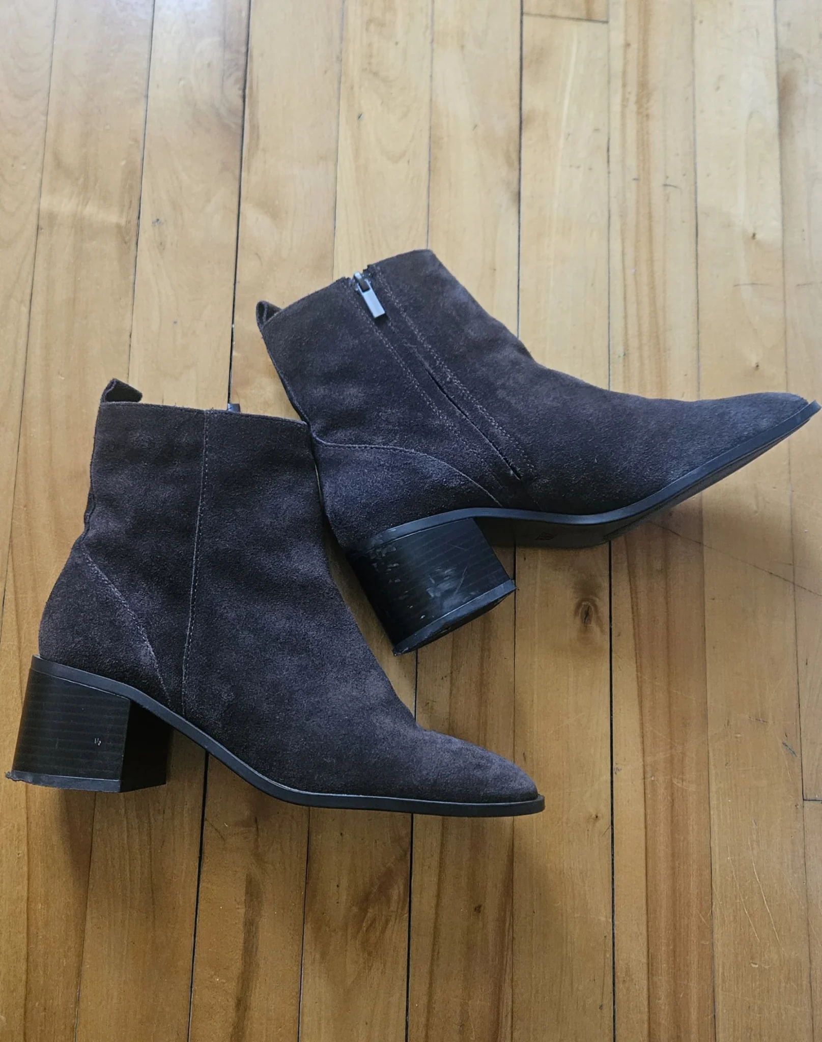 Image for 🌷Bottines en croûte de cuir - Zara