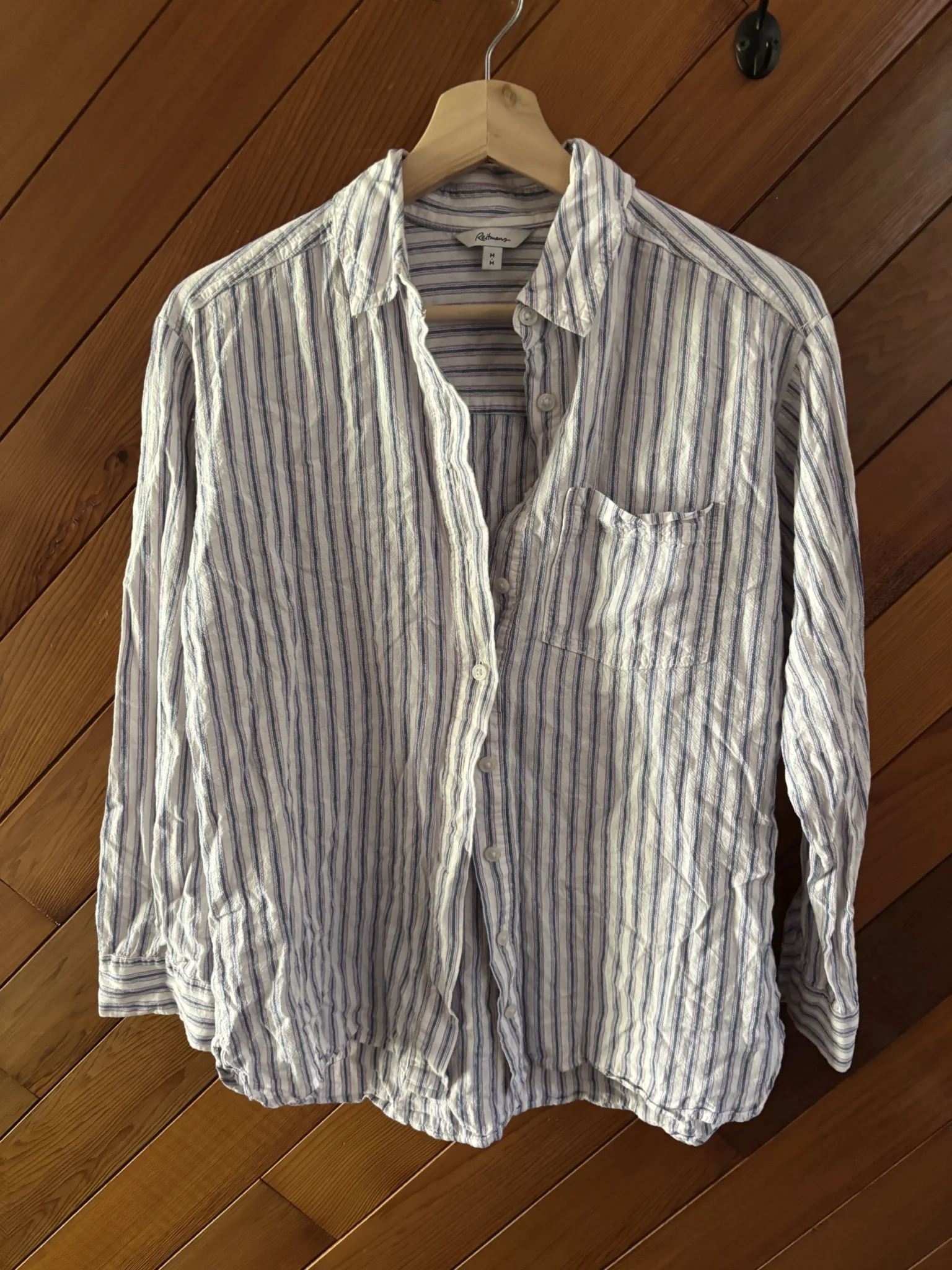 Featured image for Chemise en lin rayée