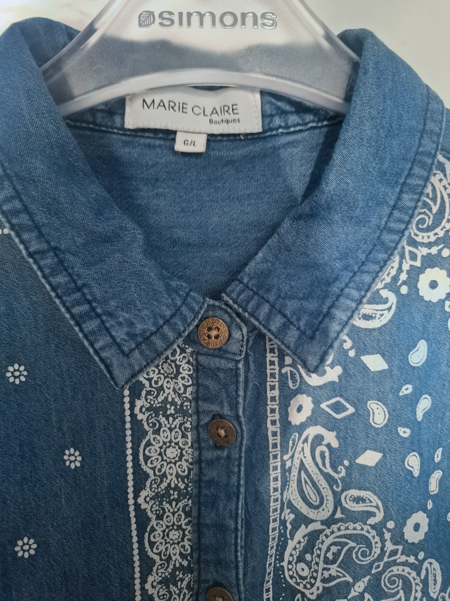 Image for Chemise bleu à manches longues