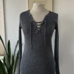 Featured thumbnail for Y2K charcoal knitted jumper