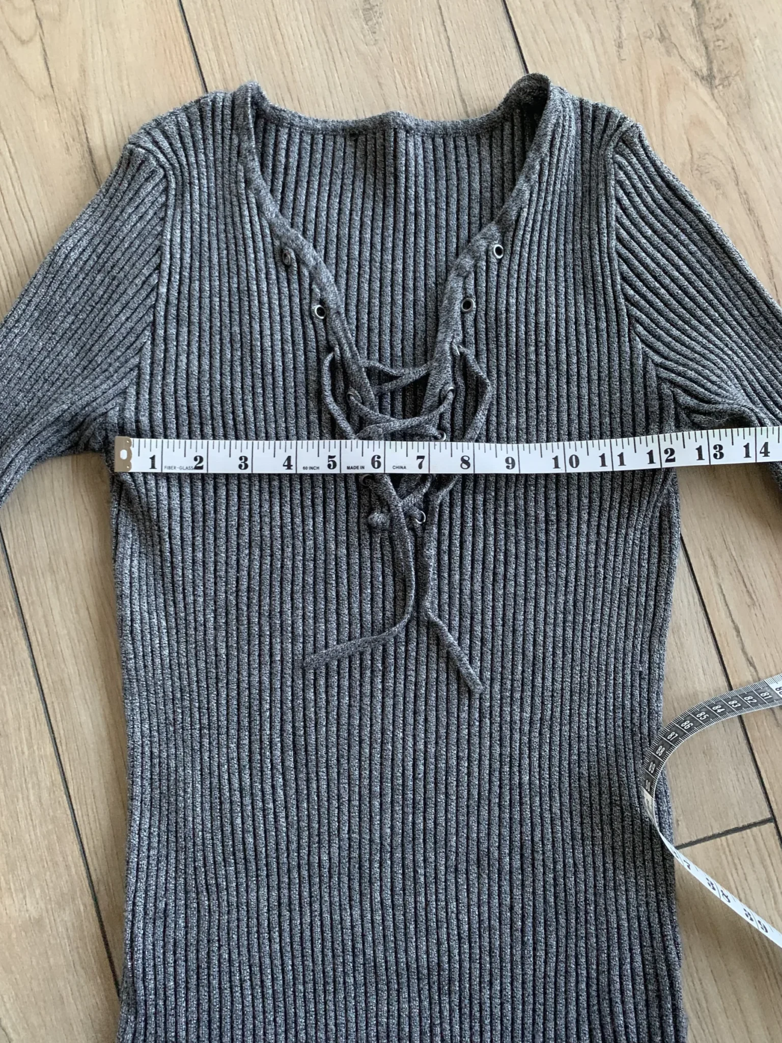 Image for Y2K charcoal knitted jumper
