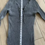 Thumbnail for Y2K charcoal knitted jumper