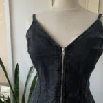 Thumbnail for Black denim dress