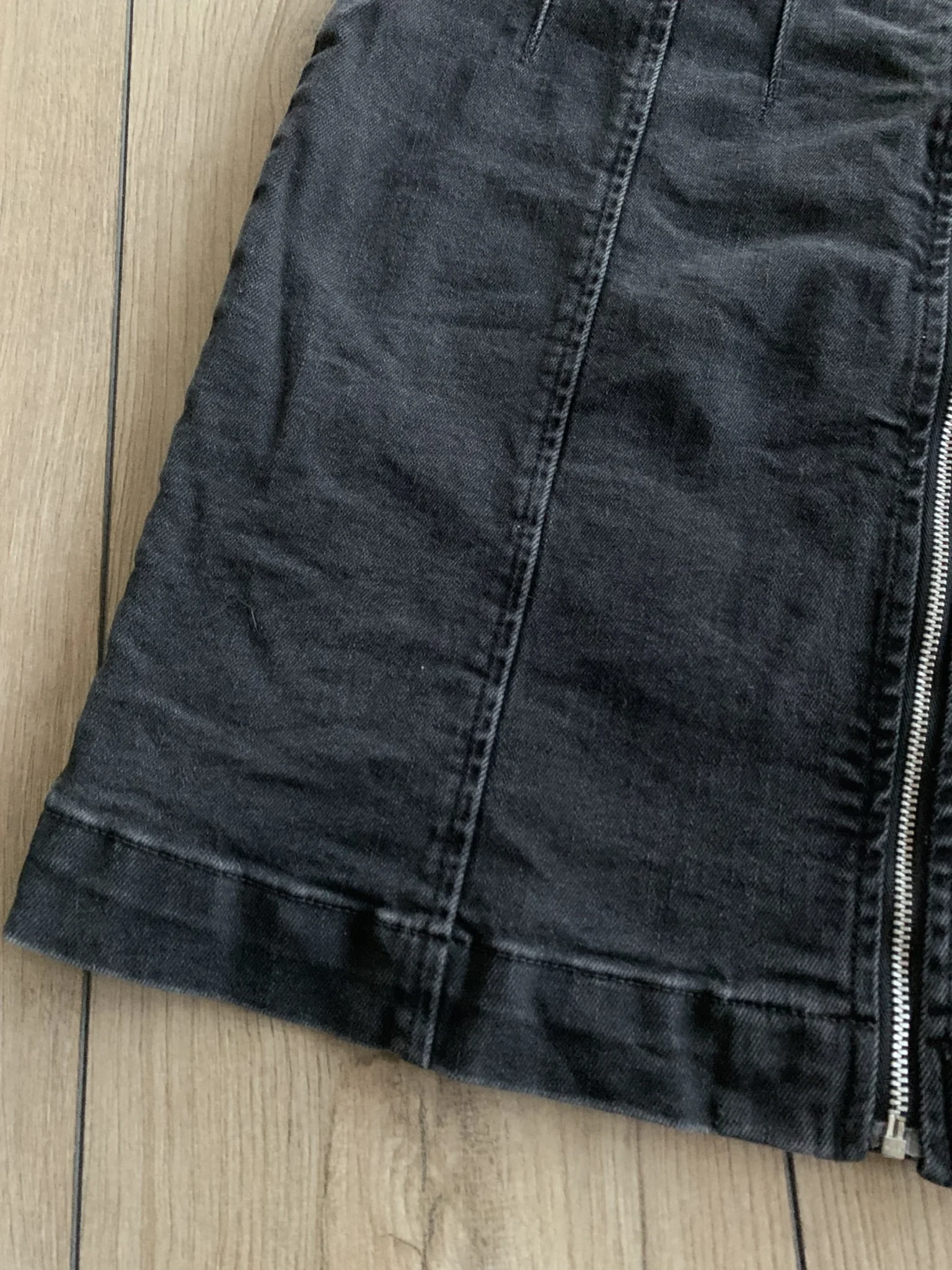 Image for Black denim dress