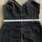 Thumbnail for Black denim dress