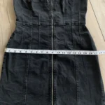 Thumbnail for Black denim dress