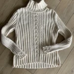 Thumbnail for 100% cotton roll-neck jumper