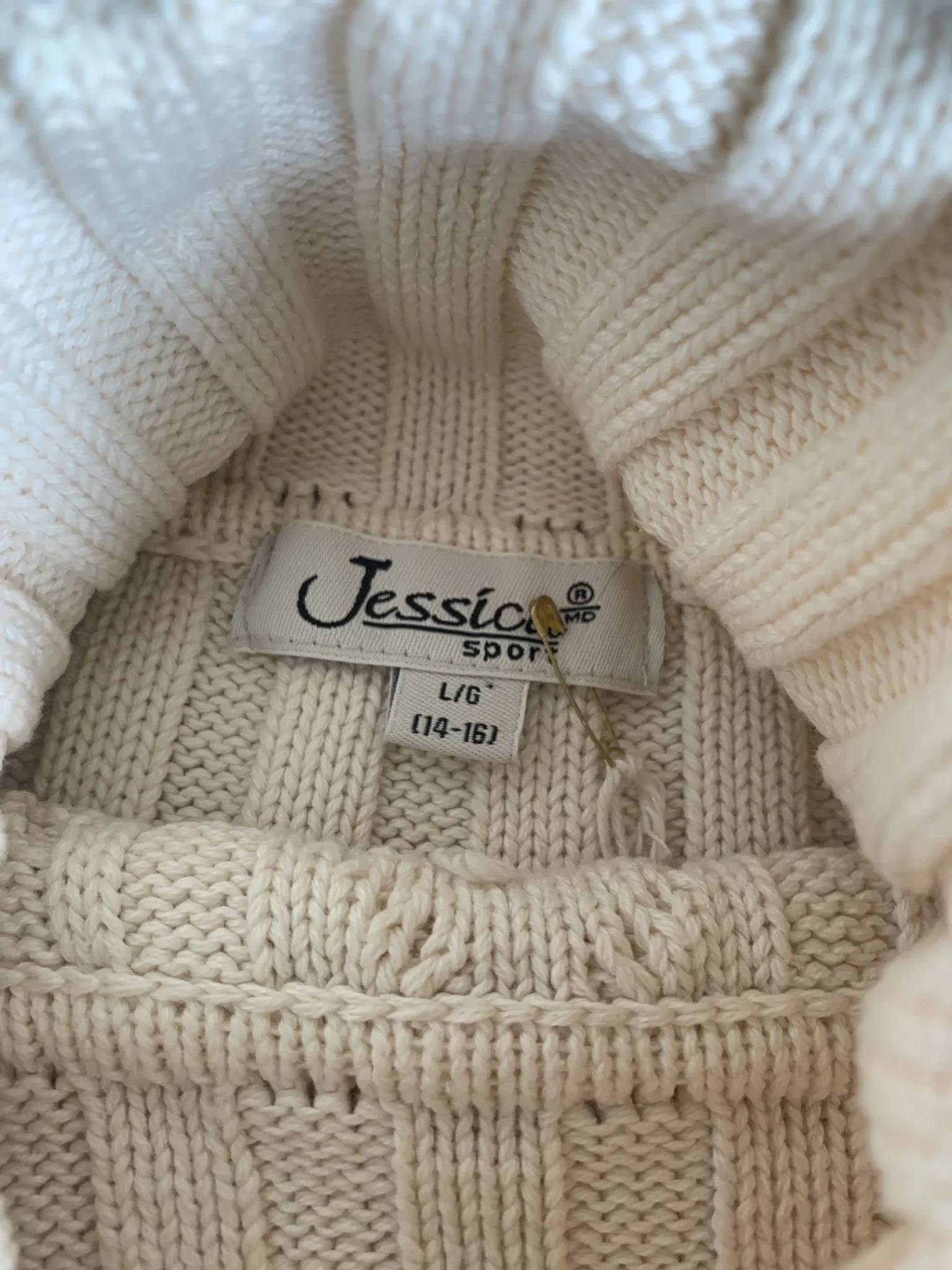 Image for 100% cotton roll-neck jumper
