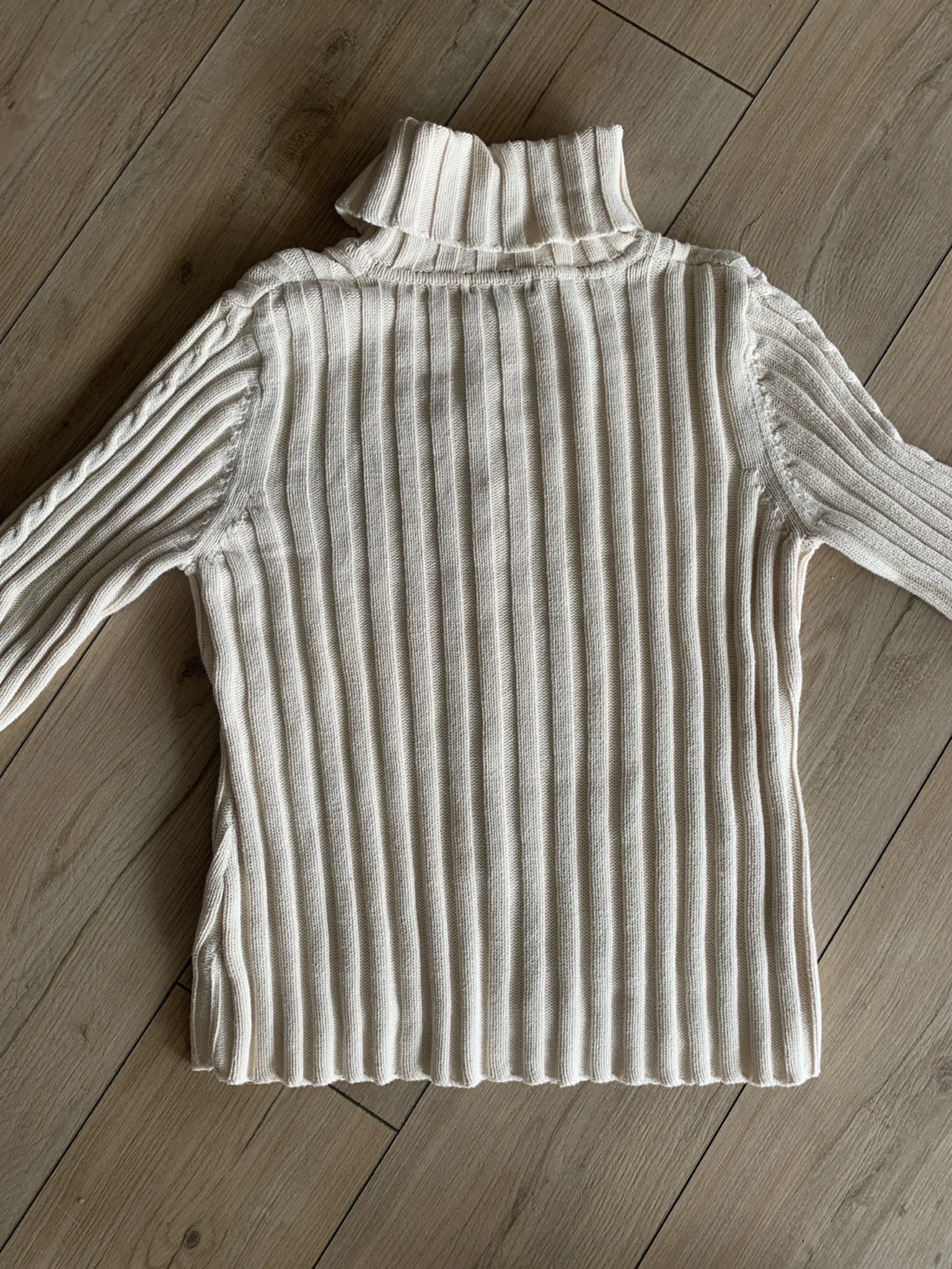 Image for 100% cotton roll-neck jumper