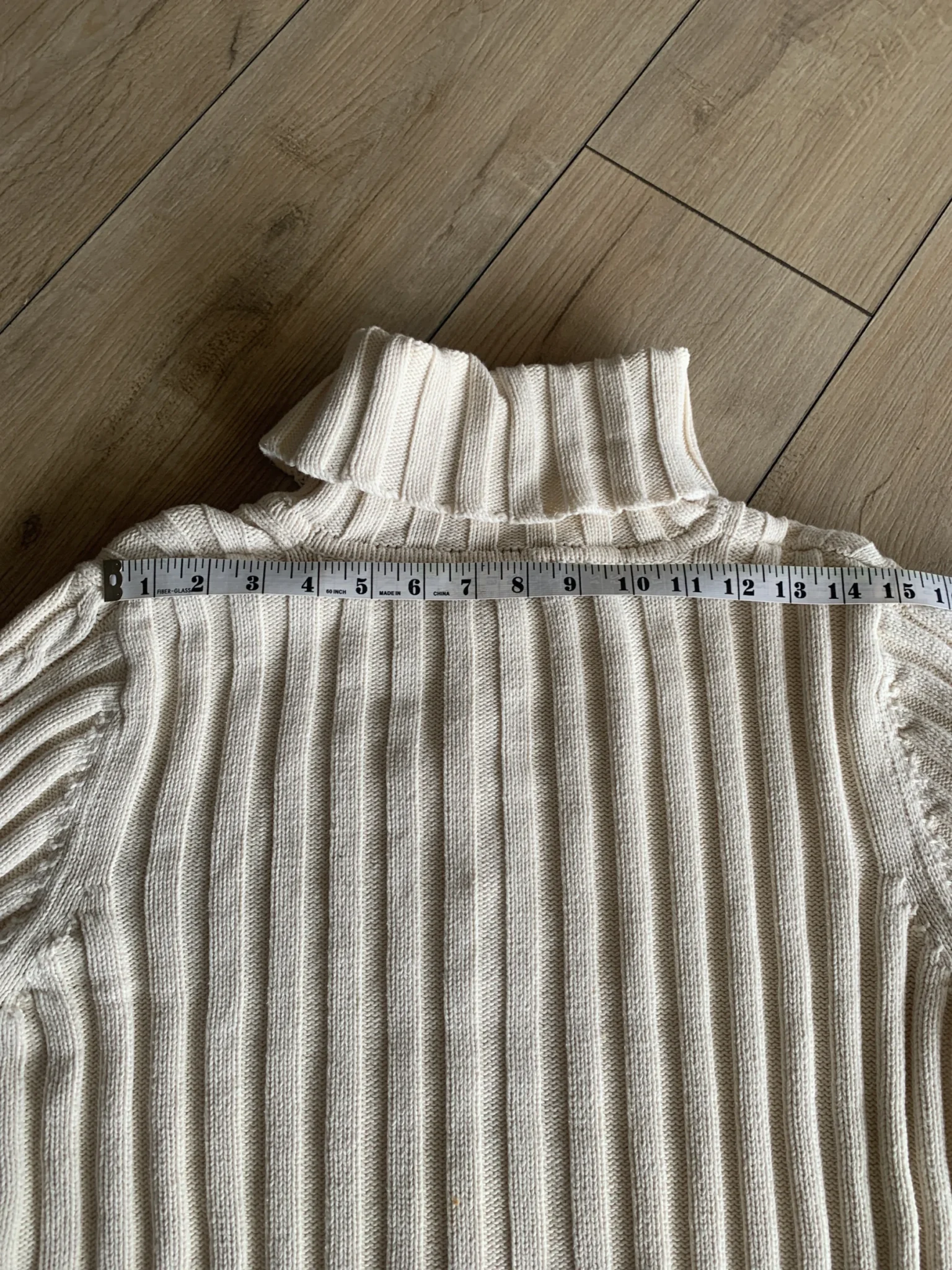 Image for 100% cotton roll-neck jumper
