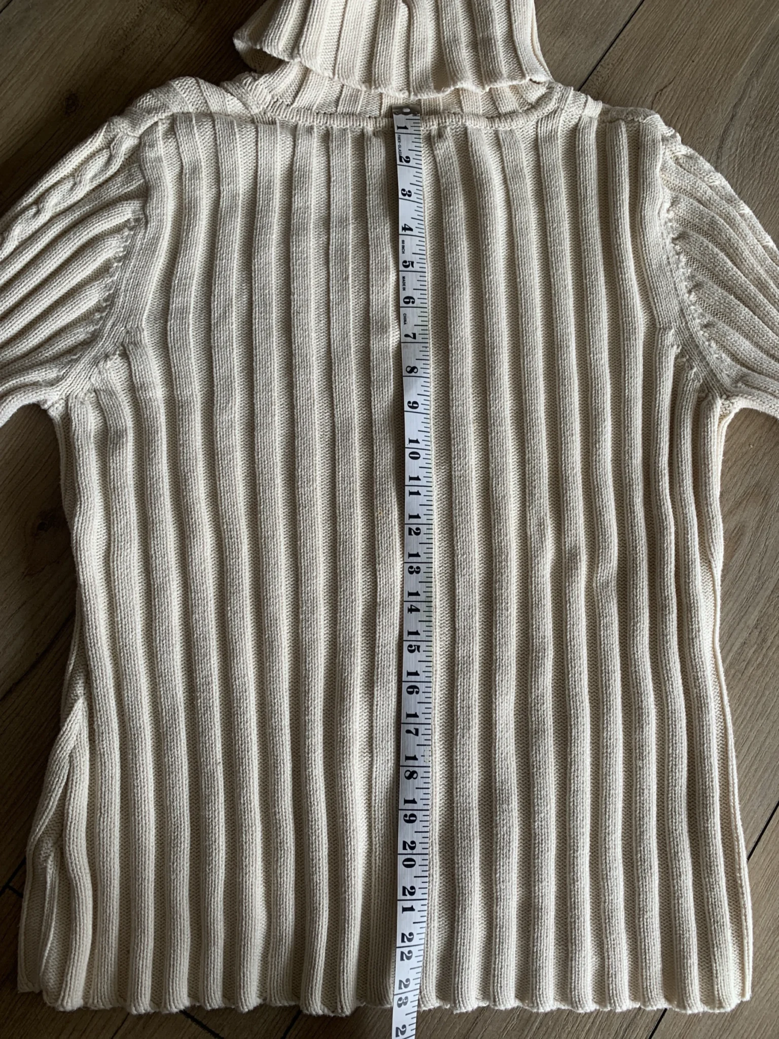 Image for 100% cotton roll-neck jumper