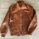 Featured thumbnail for Vintage cognac-coloured leather jacket
