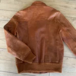 Thumbnail for Vintage cognac-coloured leather jacket