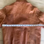 Thumbnail for Vintage cognac-coloured leather jacket