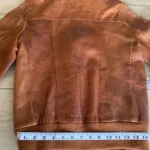 Thumbnail for Vintage cognac-coloured leather jacket