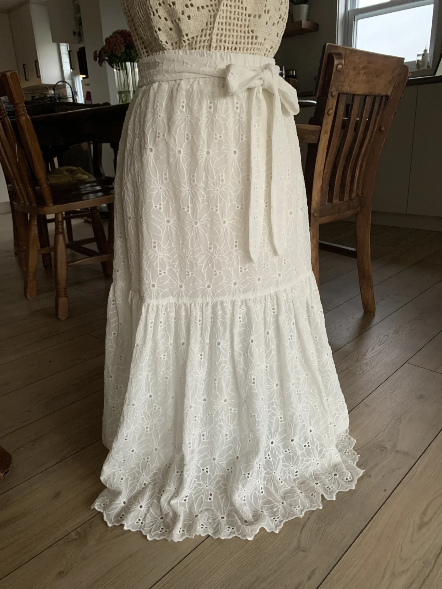 Featured image for Jupe fleurie style dentelle