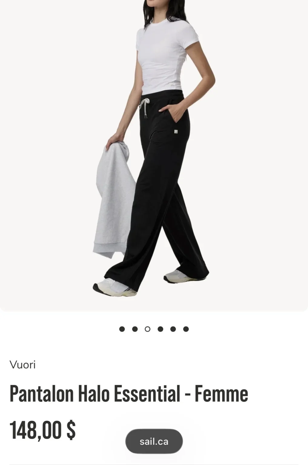 Image for Pantalon fluide Vuori - Halo Essential Wideleg (Taille XL)