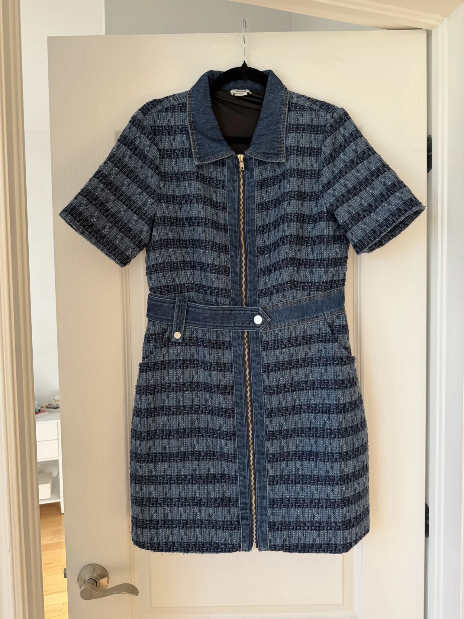 Image for Robe Jason Wu taille L Jean et tweed bleu