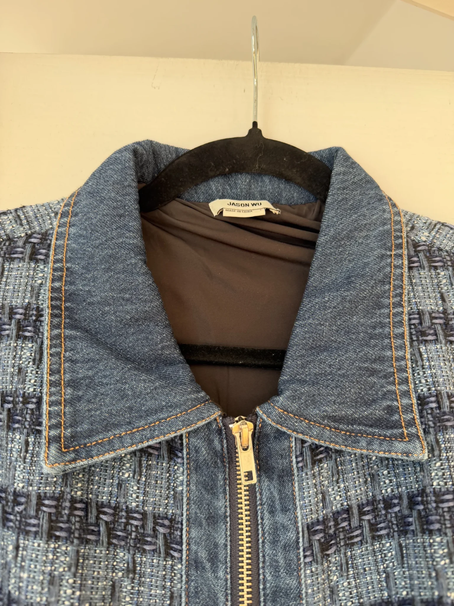 Image for Robe Jason Wu taille L Jean et tweed bleu