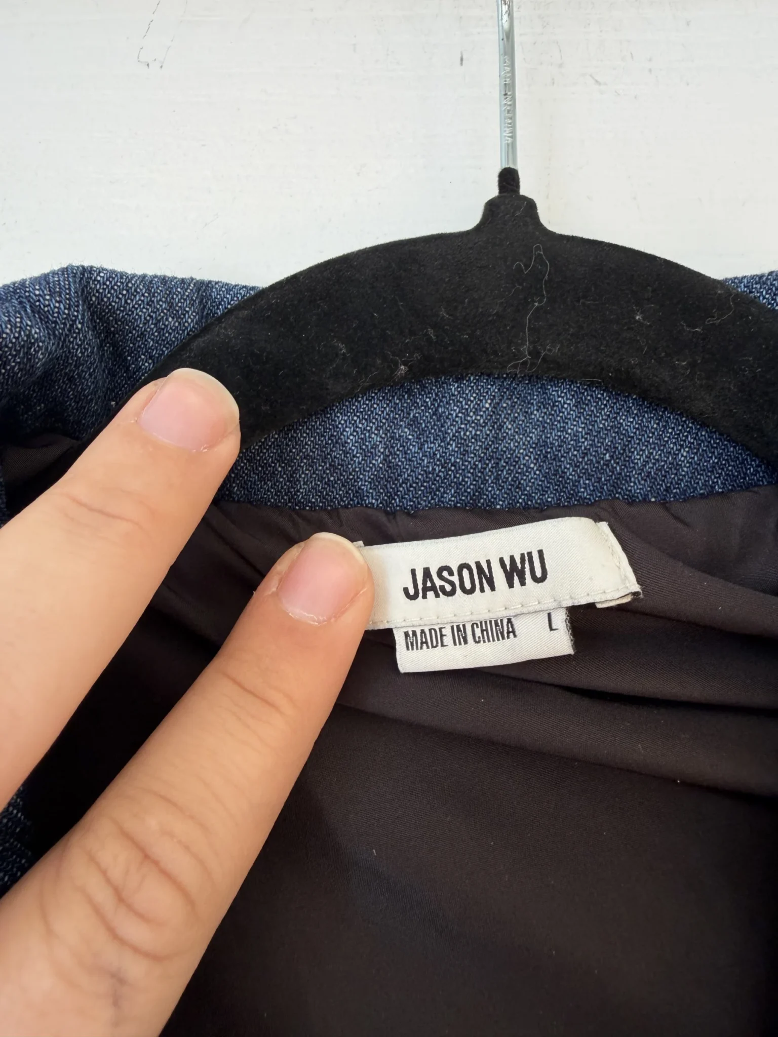 Image for Robe Jason Wu taille L Jean et tweed bleu