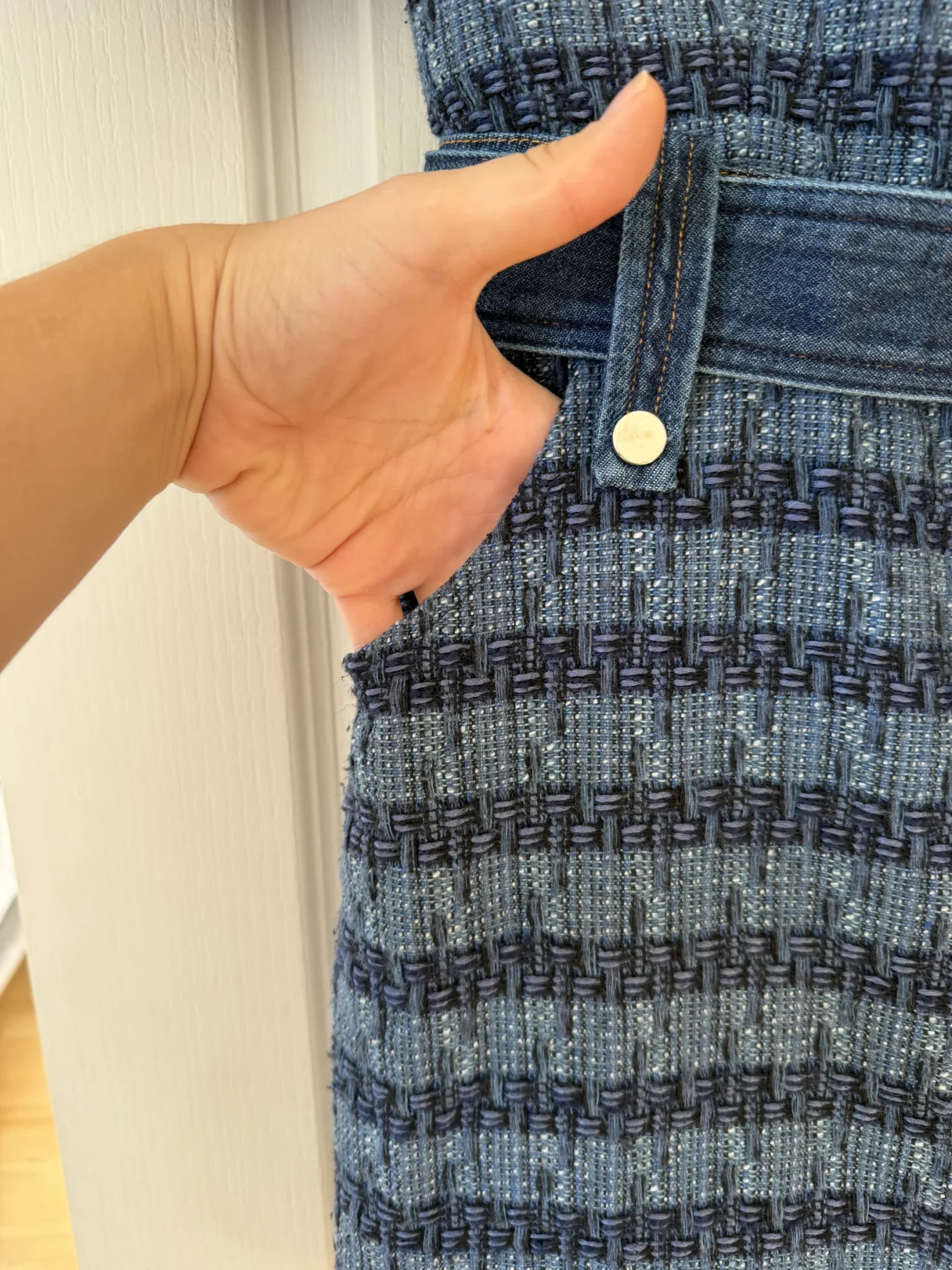 Image for Robe Jason Wu taille L Jean et tweed bleu