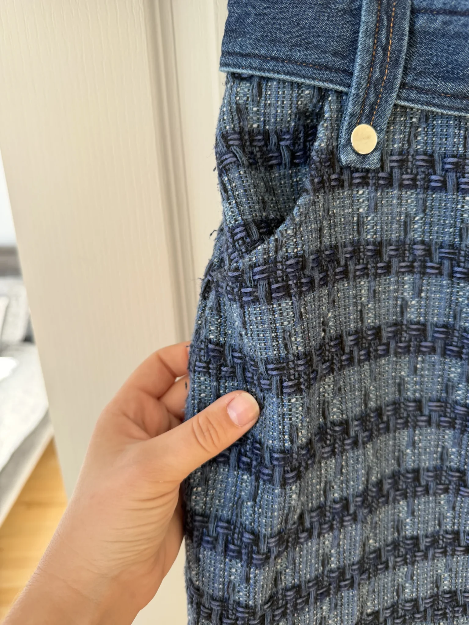 Image for Robe Jason Wu taille L Jean et tweed bleu
