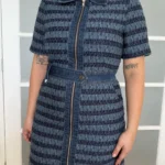 Thumbnail for Robe Jason Wu taille L Jean et tweed bleu