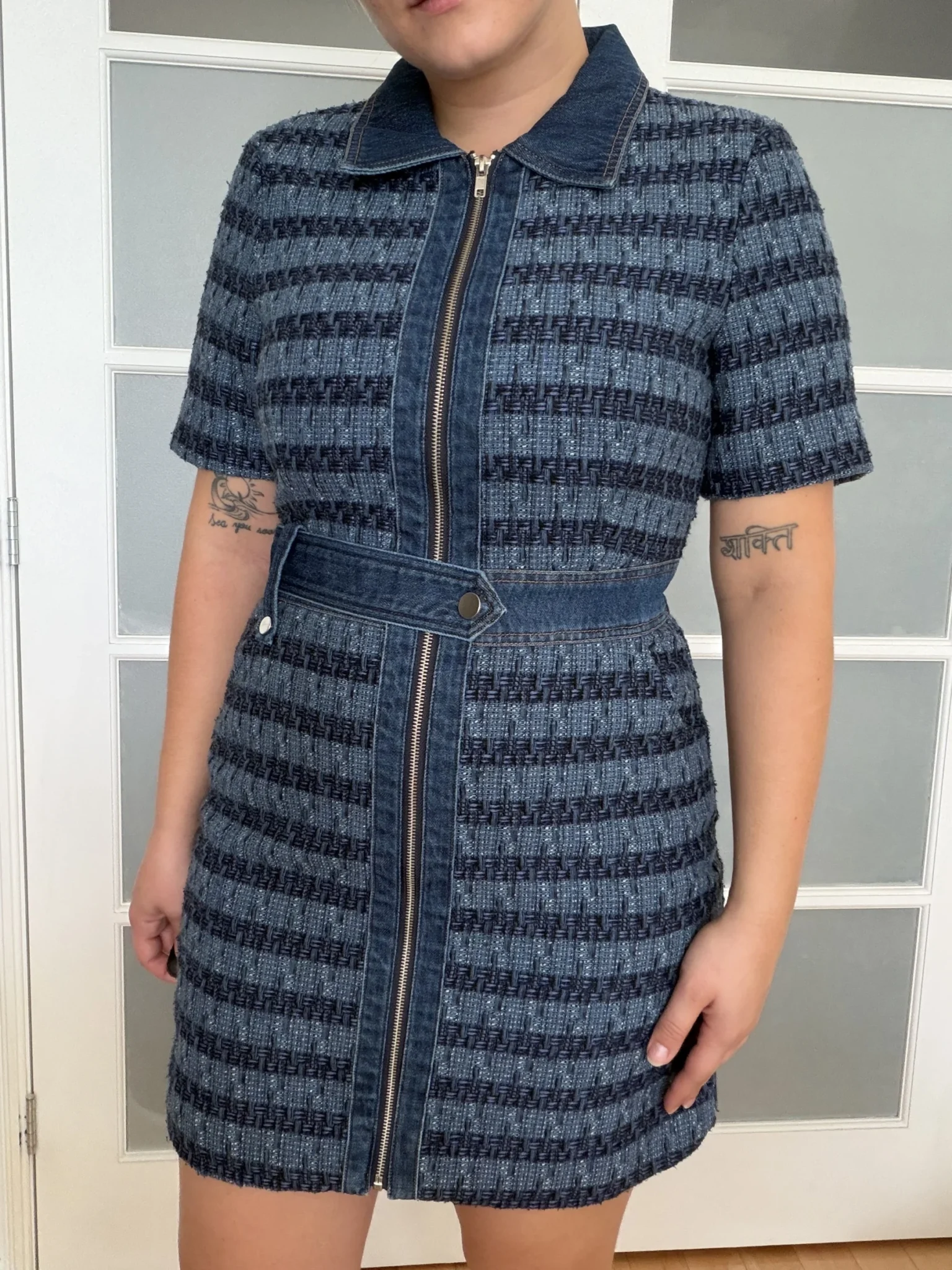 Image for Robe Jason Wu taille L Jean et tweed bleu