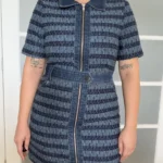 Thumbnail for Robe Jason Wu taille L Jean et tweed bleu