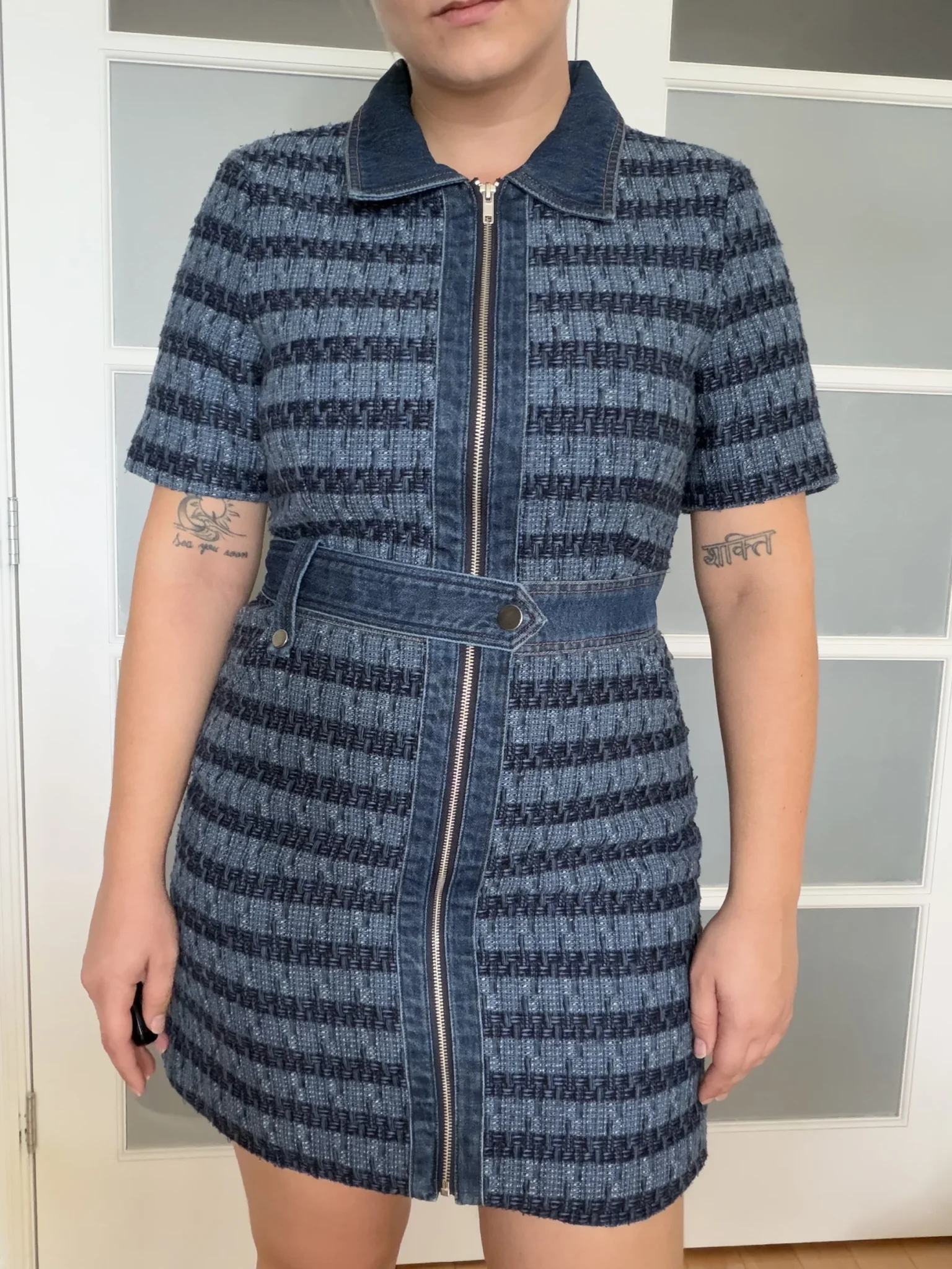 Image for Robe Jason Wu taille L Jean et tweed bleu