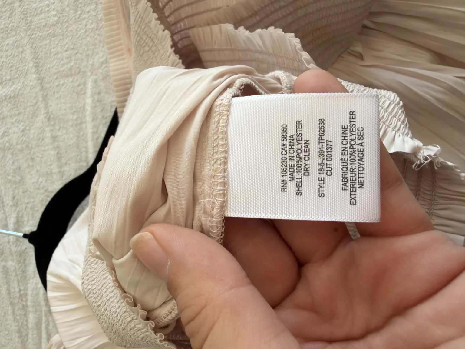Image for Blouse Joie taille L manches bouffantes rose pale