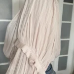 Thumbnail for Blouse Joie taille L manches bouffantes rose pale