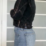 Thumbnail for Haut en cuir Vintage - Marie Clair taille M noir