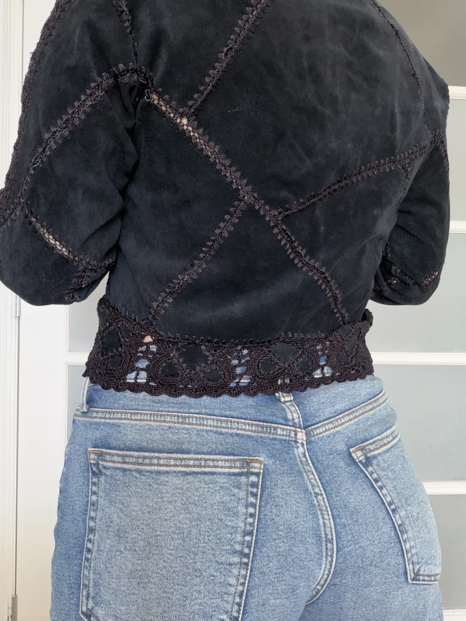 Image for Haut en cuir Vintage - Marie Clair taille M noir