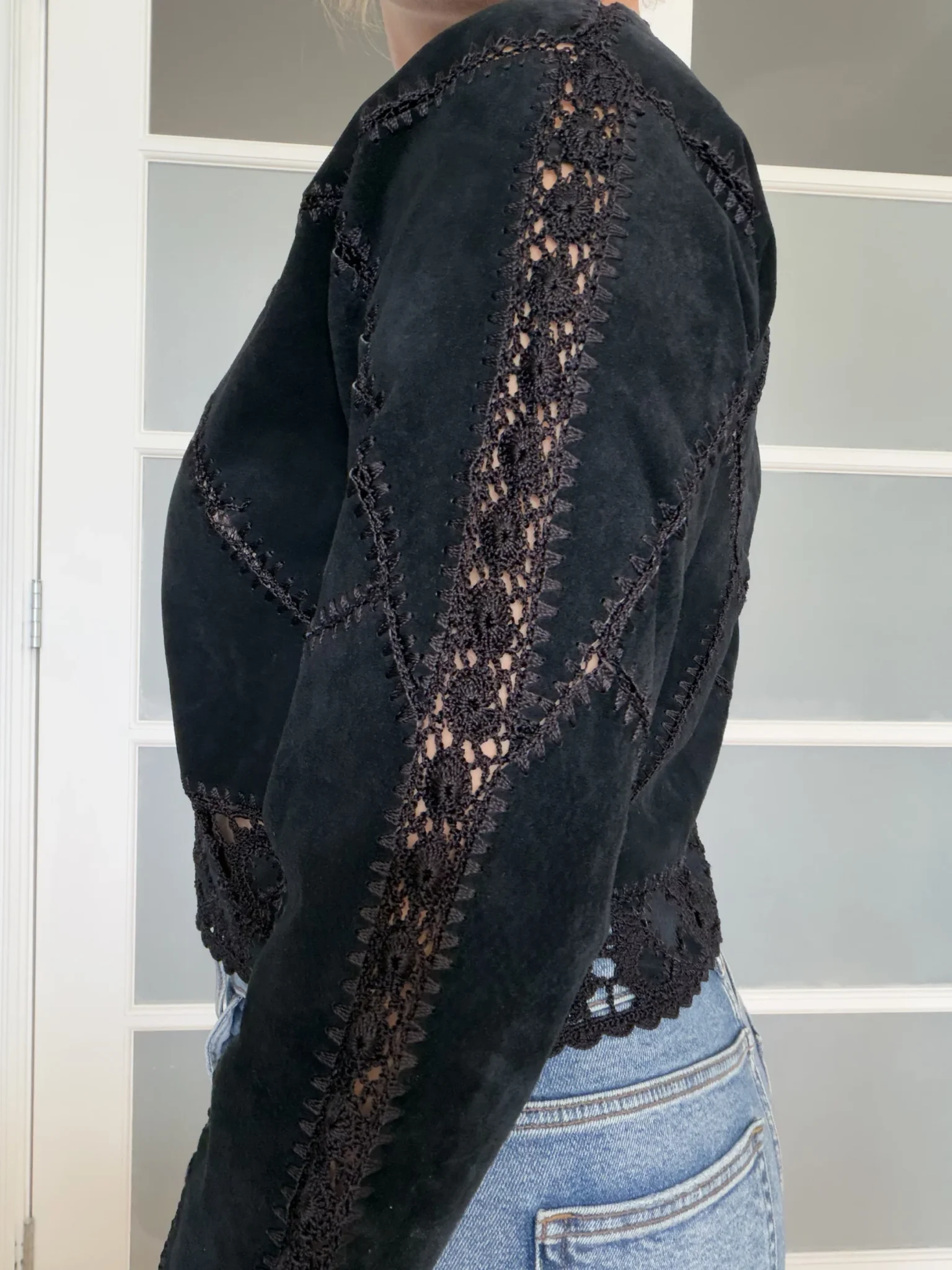 Image for Haut en cuir Vintage - Marie Clair taille M noir