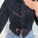 Thumbnail for Haut en cuir Vintage - Marie Clair taille M noir