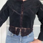 Thumbnail for Haut en cuir Vintage - Marie Clair taille M noir