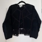 Thumbnail for Haut en cuir Vintage - Marie Clair taille M noir