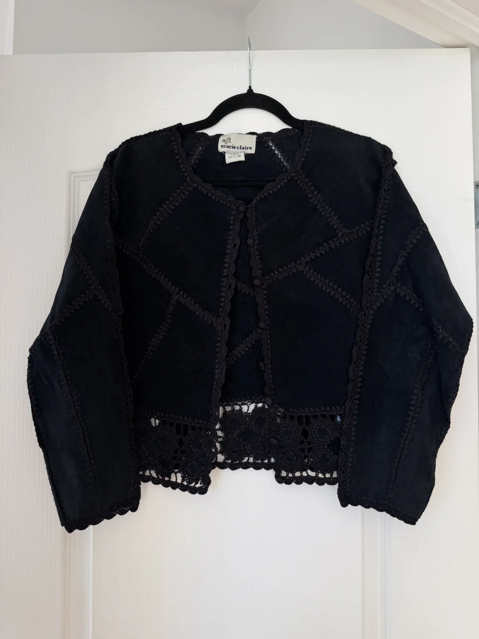 Image for Haut en cuir Vintage - Marie Clair taille M noir