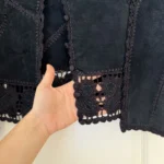 Thumbnail for Haut en cuir Vintage - Marie Clair taille M noir