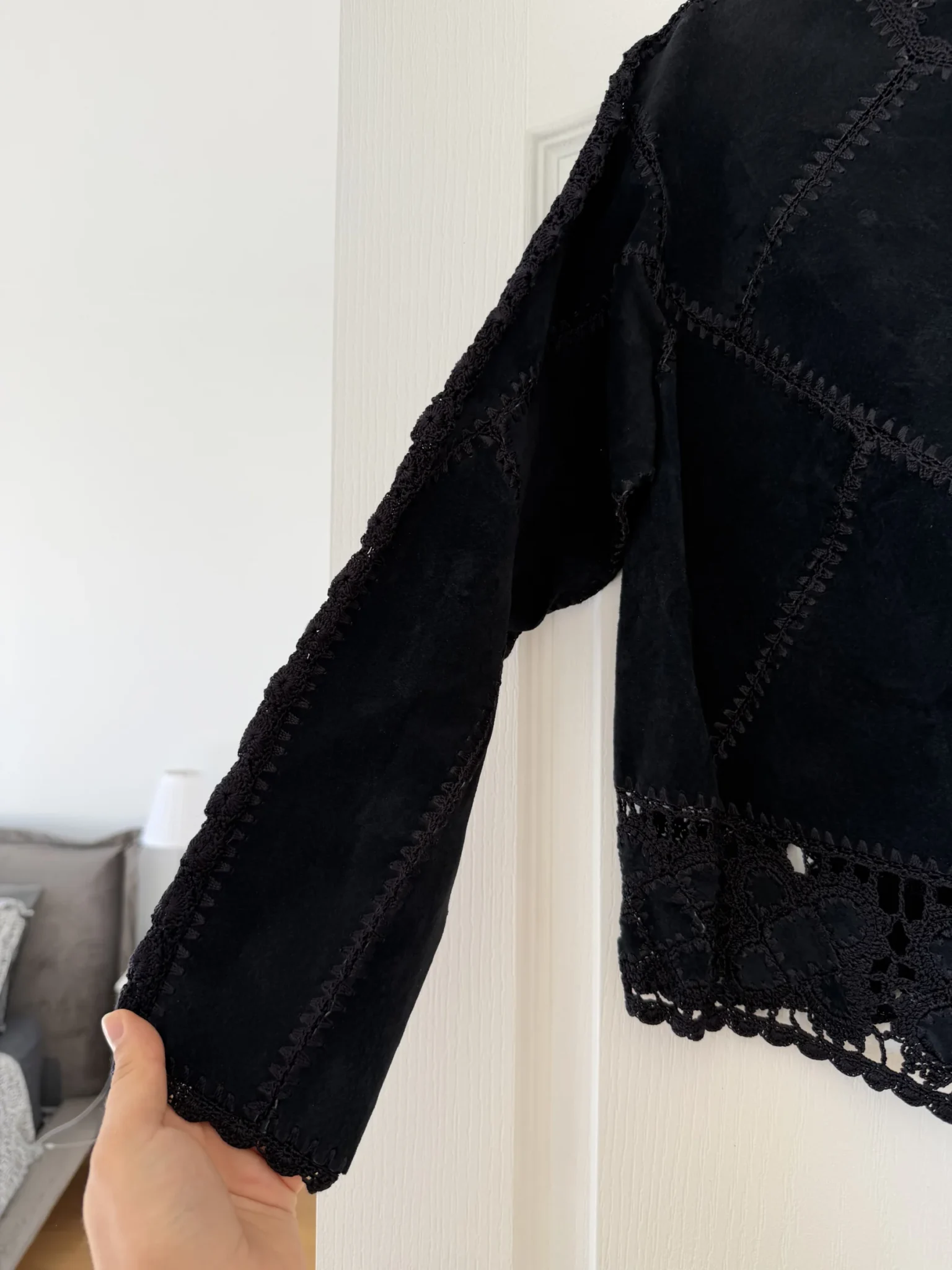Image for Haut en cuir Vintage - Marie Clair taille M noir