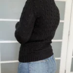 Thumbnail for Pull femme Ralph Lauren taille S noir logo violet