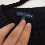 Thumbnail for Pull femme Ralph Lauren taille S noir logo violet