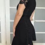 Thumbnail for Black lace twin-set dress, size S