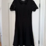 Thumbnail for Black lace twin-set dress, size S