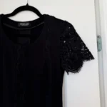 Thumbnail for Black lace twin-set dress, size S